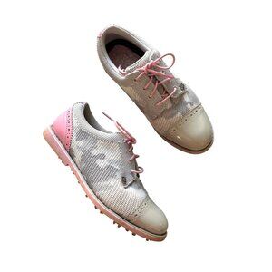 G/Fore Women's Size 6.5 Cap Toe Gallivanter Knit Golf Shoes With Studded Soles